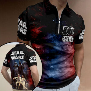 Star Wars 50th Anniversary Zip Polo Shirt - HOATT17286