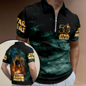 Star Wars 50th Anniversary Zip Polo Shirt - HOATT17287
