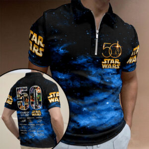 Star Wars 50th Anniversary Zip Polo Shirt - HOATT17545