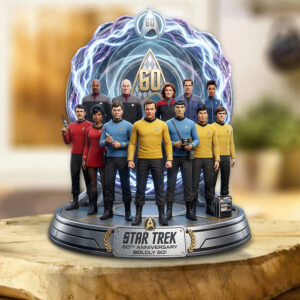 Star Trek 60th Anniversary 2026 Custom Shape Acrylic Plaque - TMTHU4938