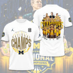 Michigan Wolverines 2026 NCAA Men’s Basketball National Champs 3D Apparel – TMTHU4960
