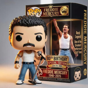 Freddie Mercury 80th Anniversary 3D Collectible Vinyl Figure - TANTN22018