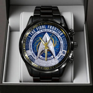 Star Trek 60th Anniversary Black Stainless Steel Watch - TANTN22047