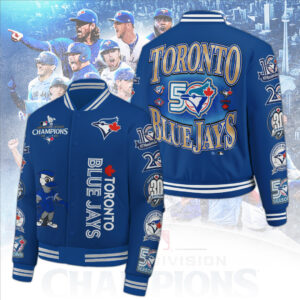 Toronto Blue Jays 50th Anniversary Varsity Jacket - TANTN22070