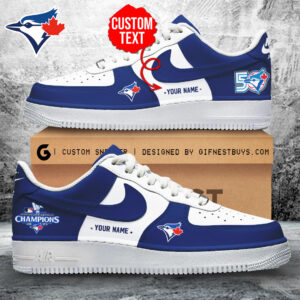 Personalized Toronto Blue Jays 50th Anniversary AF1 Sneaker – TANTN22077