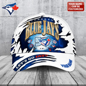 Personalized Toronto Blue Jays 50th Anniversary Classic Cap - TANTN22081