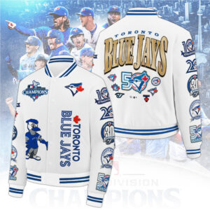 Toronto Blue Jays 50th Anniversary Varsity Jacket - TANTN22112