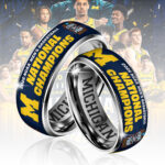 Michigan Wolverines 2026 Men’s Basketball National Champions Custom Alloy Ring – TANTN22142