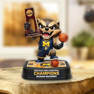 Michigan Wolverines 2026 Men's Basketball National Champions Custom Shape Acrylic Plaque - TANTN22165