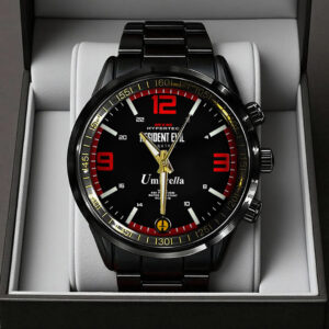 Resident Evil Requiem Black Stainless Steel Watch - TANTN22226