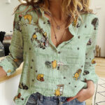 Winnie-the-Pooh 3D Women Linen Shirt – TANTN22229