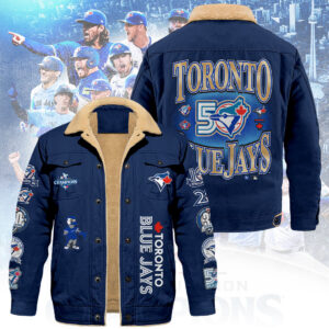 Toronto Blue Jays 50th Anniversary 2D Cargo Fleece Jacket - TANTN22270