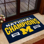 Michigan Wolverines 2026 Men’s Basketball National Champions Custom Doormat – TANTN22288