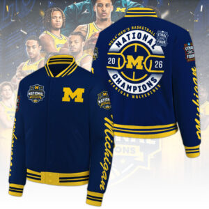 Michigan Wolverines 2026 Men’s Basketball National Champions Varsity Jacket - TANTN22304
