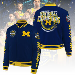 Michigan Wolverines 2026 Men’s Basketball National Champions Varsity Jacket - TANTN22305