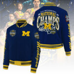 Michigan Wolverines 2026 Men’s Basketball National Champions Varsity Jacket – TANTN22306