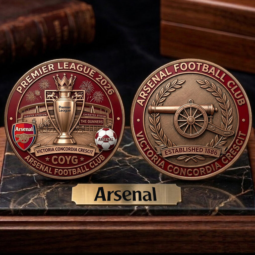Arsenal FC Premier League Champions 25/26 Commemorative Coin ...