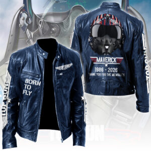 Top Gun 40th Anniversary 2026 Motorcycle Leather Jacket - TANTN22459