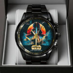 Star Wars 50th Anniversary Black Stainless Steel Watch – TANTN22499