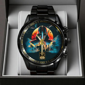 Star Wars 50th Anniversary Black Stainless Steel Watch - TANTN22501