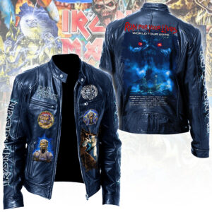 Iron Maiden Tour 2026 Motorcycle Leather Jacket - TANTN22516