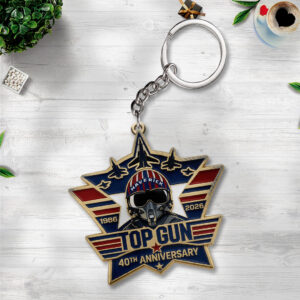 Top Gun 40th Anniversary Custom Shape 2-sided Keychain - TANTN22611