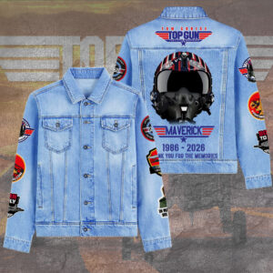 Top Gun 40th Anniversary 2026 2D Denim Jacket - TANTN22615