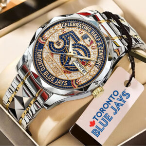 Toronto Blue Jays 50th Anniversary Alloy Luxury Quartz Watch - GNE5916