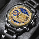 Toronto Blue Jays 50th Anniversary Black Stainless Steel Watch – GNE5944