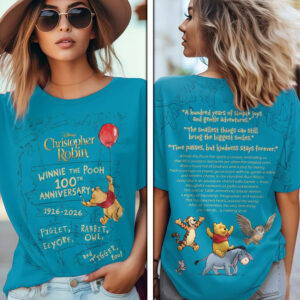Winnie-the-Pooh 100th Anniversary 3D Apparel - TMTHU5112