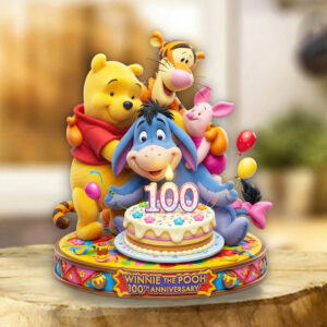 Winnie-the-Pooh 100th Anniversary Custom Shape Acrylic Plaque - TMTHU5041