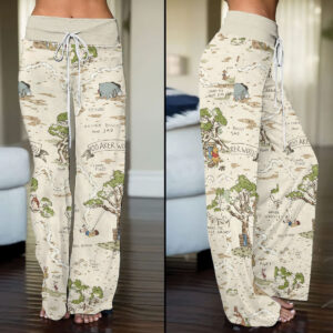 Winnie-the-Pooh High-Waisted Straight-Leg Trousers - TANTN22232