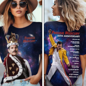 Freddie Mercury 80th Anniversary 3D Apparel - TMTHU6153
