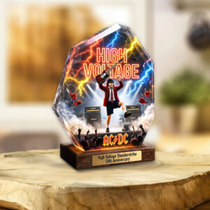 AC/DC 50th Anniversary Custom Shape Acrylic Plaque - TANTN22852