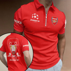Arsenal FC Champions League Final 2026 Zip Polo Shirt - TANTN22720