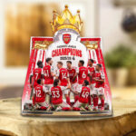 Arsenal FC Premier League Champions 25/26 Custom Shape Acrylic Plaque – TMTHU6369