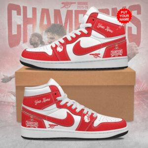 Personalized Arsenal FC Premier League Champions 25/26 AJ1 Sneaker - TMTHU6344