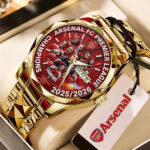 Arsenal FC Premier League Champions 25/26 Alloy Luxury Quartz Watch – TMTHU6325