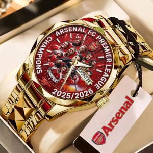 Arsenal FC Premier League Champions 25/26 Alloy Luxury Quartz Watch - TMTHU6325