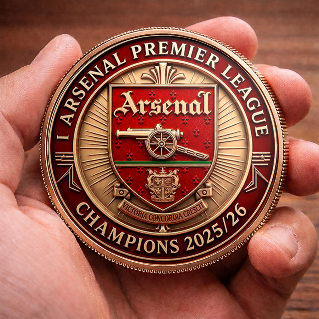 Arsenal FC Premier League Champions 25/26 Commemorative Coin ...