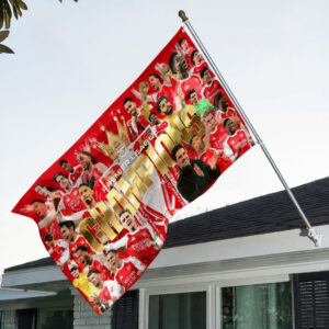 Arsenal FC Premier League Champions 25/26 3D Double-side House Flag - HOATT18304