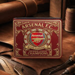 Arsenal FC Premier League Champions 25/26 3D Leather Men Wallet – GNE6633