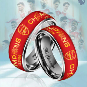 Arsenal FC Premier League Champions 25/26 Custom Alloy Ring - HOATT18075
