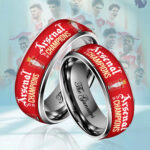 Arsenal FC Premier League Champions 25/26 Custom Alloy Ring – HOATT18088