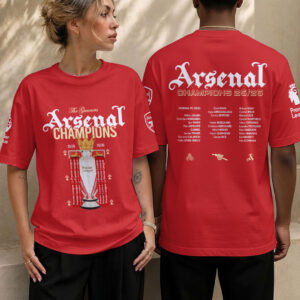Arsenal FC Premier League Champions 25/26 3D Apparel - HOATT18071