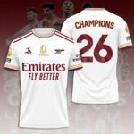 Arsenal FC Premier League Champions 25/26 3D Apparel – HOATT18200