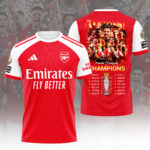 Arsenal FC Premier League Champions 25/26 3D Apparel – HOATT18204
