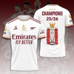 Arsenal FC Premier League Champions 25/26 3D Apparel – HOATT18285