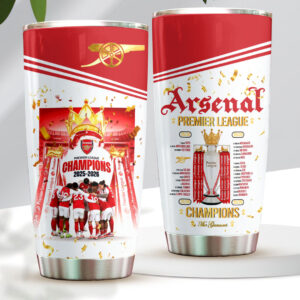 Arsenal FC Premier League Champions 25/26 Tumbler Cup - HOATT18233