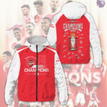 Arsenal FC Premier League Champions 25/26 3D Windbreaker Jacket – TMTHU6346